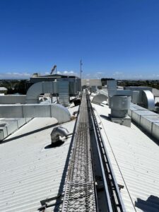 Heating and cooling on a roof