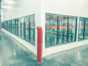 commercial refrigeration row of fridges